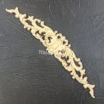 WoodUbend Applique Leafy Pediment WUB6107 29 x 5.5 x 0.7 cm