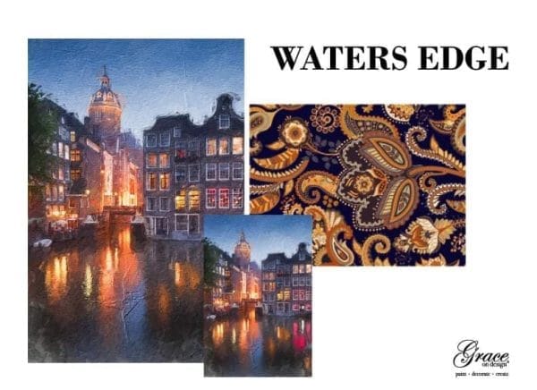 Grace on Design Decoupage Papier "Waters Edge" 3er Set