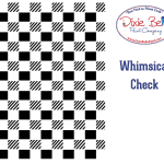 Belles and Whistles Whimsical Check stencil 40x50cm - non-adhesive - reusable
