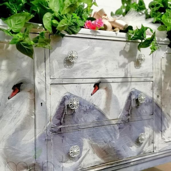 Mint by Michelle Decoupage Papier "White Swan" – Bild 2