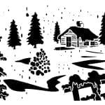 Posh Chalk stencil Winter Wonderland 21x30cm