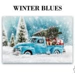 Grace on Design Decoupage Papier "Winter Blues" Größe 30,48 cm x 45,72 cm