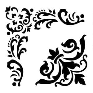 Posh Chalk stencil WoodUbends 30x30cm
