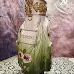 Deko-Objekt echte Golftasche Elfen & Helden „Mossy Roses“ Vintage - handbemalt - Unikat