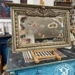 Spiegel Deko-Objekt Elfen & Helden „Angel“ Vintage - handbemalt - Unikat