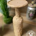 Kerzenständer Elfen & Helden „Vino Mossy Apricot“ Vintage - handbemalt - Unikat