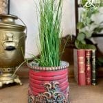 Blumentopf Elfen & Helden „Tin Traum von Marokko“ Vintage - handbemalt - Unikat