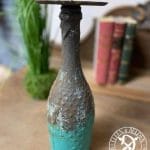 Kerzenständer Elfen & Helden „Rusty Champagne“ Vintage - handbemalt - Unikat
