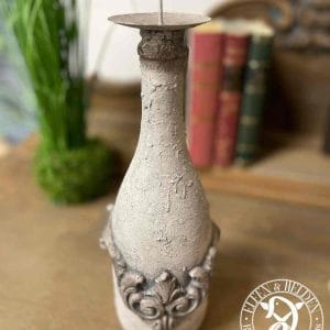 Candlestick Elfen & Helden "French Champagne Sawmill Gravy" Vintage - Hand Painted - Unique
