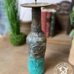 Kerzenständer Elfen & Helden „Vino Rusty Turquoise“ Vintage - handbemalt - Unikat