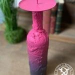 Kerzenständer Elfen & Helden „Crazy Plum“ Vintage - handbemalt - Unikat