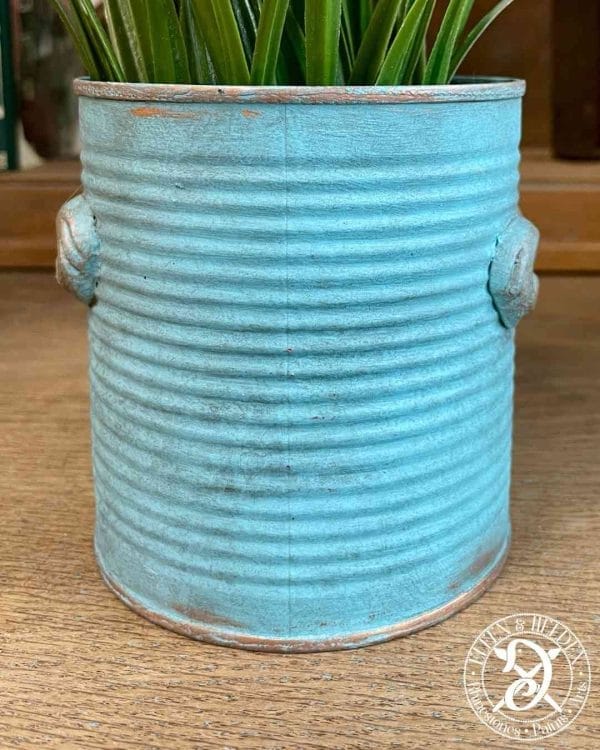Blumentopf Elfen & Helden „Midi-Tin Floral Bouquet“ Vintage - handbemalt - Unikat – Bild 3