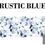Grace on Design Decoupage Papier Muster "Rustic Blue Butterflies Pattern" Größe 30,48 cm x 91,44 cm (12″ x36″)