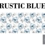 Grace on Design decoupage paper pattern "Rustic Blue Flower Pattern" size 30.48 cm x 91.44 cm (12″ x36″)