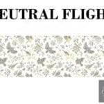Grace on Design Decoupage Papier Muster "Neutral Flight Bird Pattern" Größe 30,48 cm x 91,44 cm (12″ x36″)
