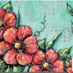 Grace on Design Decoupage Papier "Frida's Flowers" by Shannon Almanzer Größe 30,48 cm x 45,72 cm (12″ x18″)