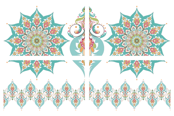 Belles & Whistles Transfer Kaleidoscope 61 x 81 cm