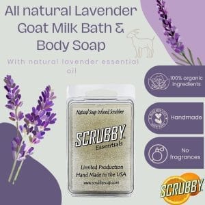 Scrubby Soap Bath & Body Soap - Goat's Milk & Lavender