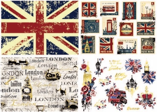 Belles & Whistles Waterslide-Transfer London Vibe 21 x 29,7 cm