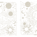 Belles & Whistles Transfer Lunar Solstice 4 sheets each 15.24 cm x 30.48 cm