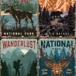 Belles & Whistles Rice Decoupage Paper National Parks DIN A3