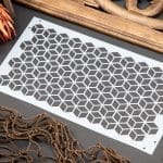 Belles and Whistles Trippy Blocks stencil 19.05cm x 38.1cm - non-adhesive - reusable