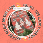# Christmas sign "Farm Fresh Trees" - Overview of the products used