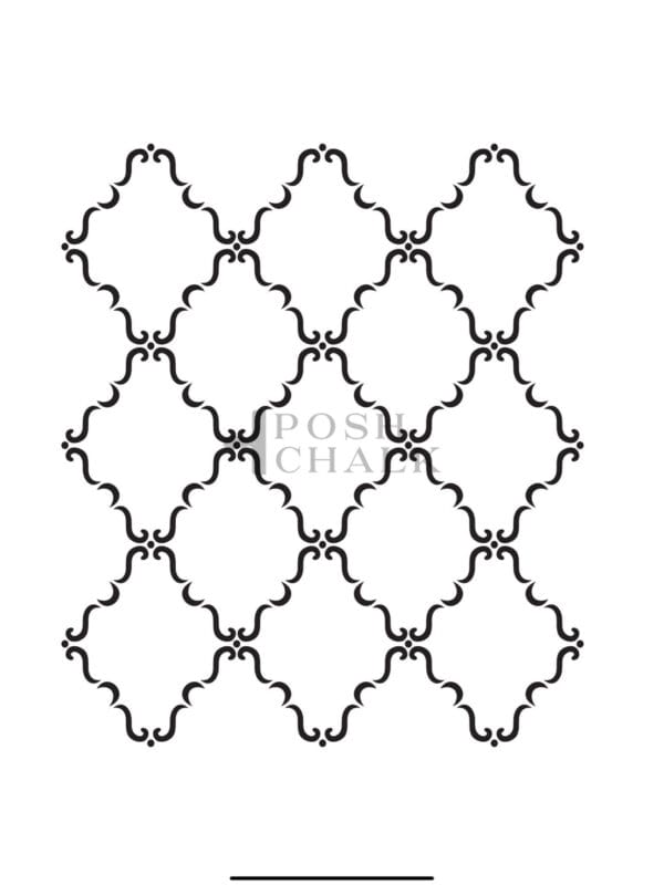 Posh Chalk stencil Delicate Trellies 30x40cm