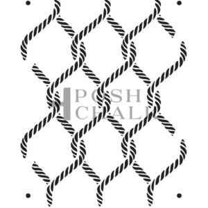 Posh Chalk stencil Nautical Knots 30x40cm