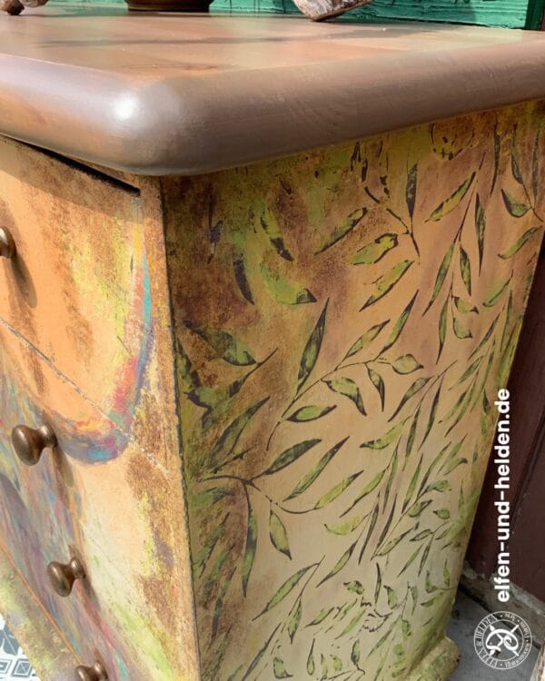 BETSY THE GIPSY - hand-painted vintage chest of drawers in boho style by Elfen & Helden - Image 8