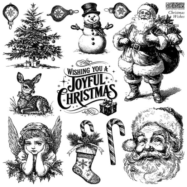 IOD Decor Stempel Christmas Wishes