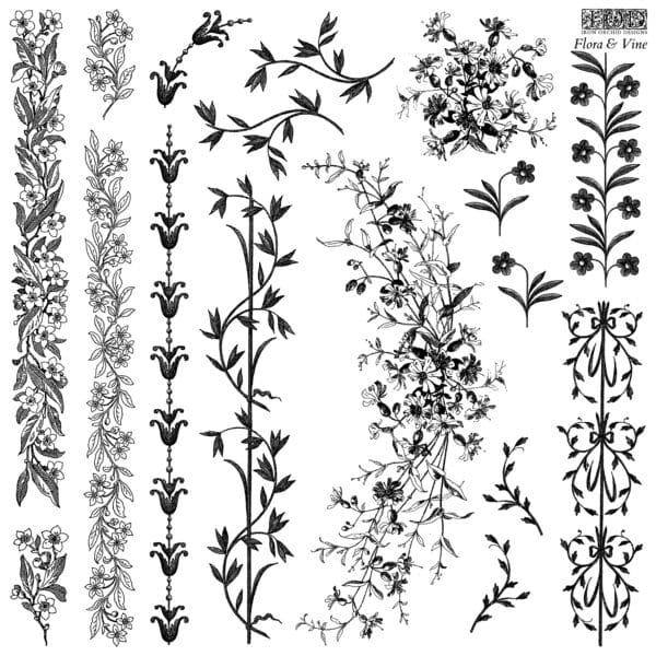 IOD Decor Stempel Flora & Vine