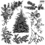 IOD Decor Stempel Holly & Pine