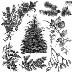 IOD Decor Stempel Holly & Pine