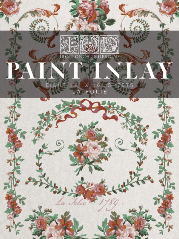 IOD Paint Inlays La Foil 12 x 16 inch Block