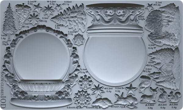 IOD Decor Mould Snow Globes Limited Edition