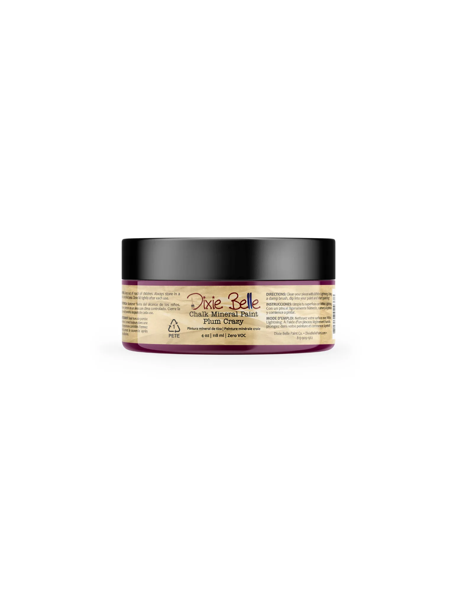 Dixie Belle Chalk Mineral Paint Plum Crazy - Image 6