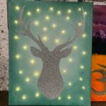 Canvas/Light-Up Artwork: Elfen & Helden, 40 cm x 50 cm, Deer