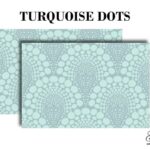 Grace on Design Decoupage Papier Muster „Turquoise Dots“
