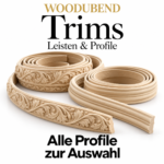 WoodUbend Trims, Borten & Leisten – Alle Modelle